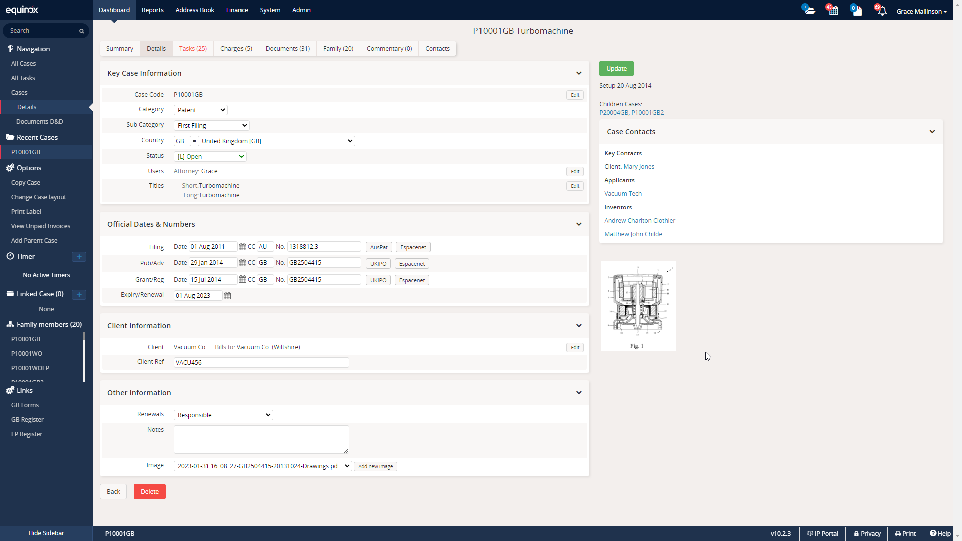 screenshot of Equinox Law Firm